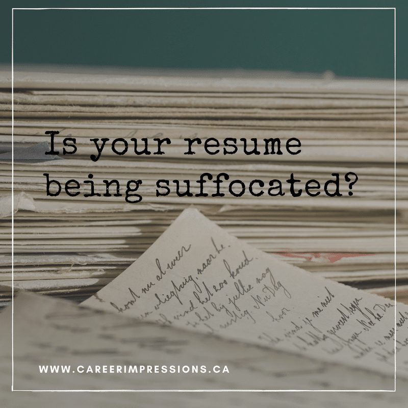 Is your resume being suffocated2