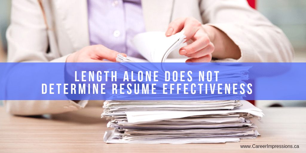 Resume Length Dispelled