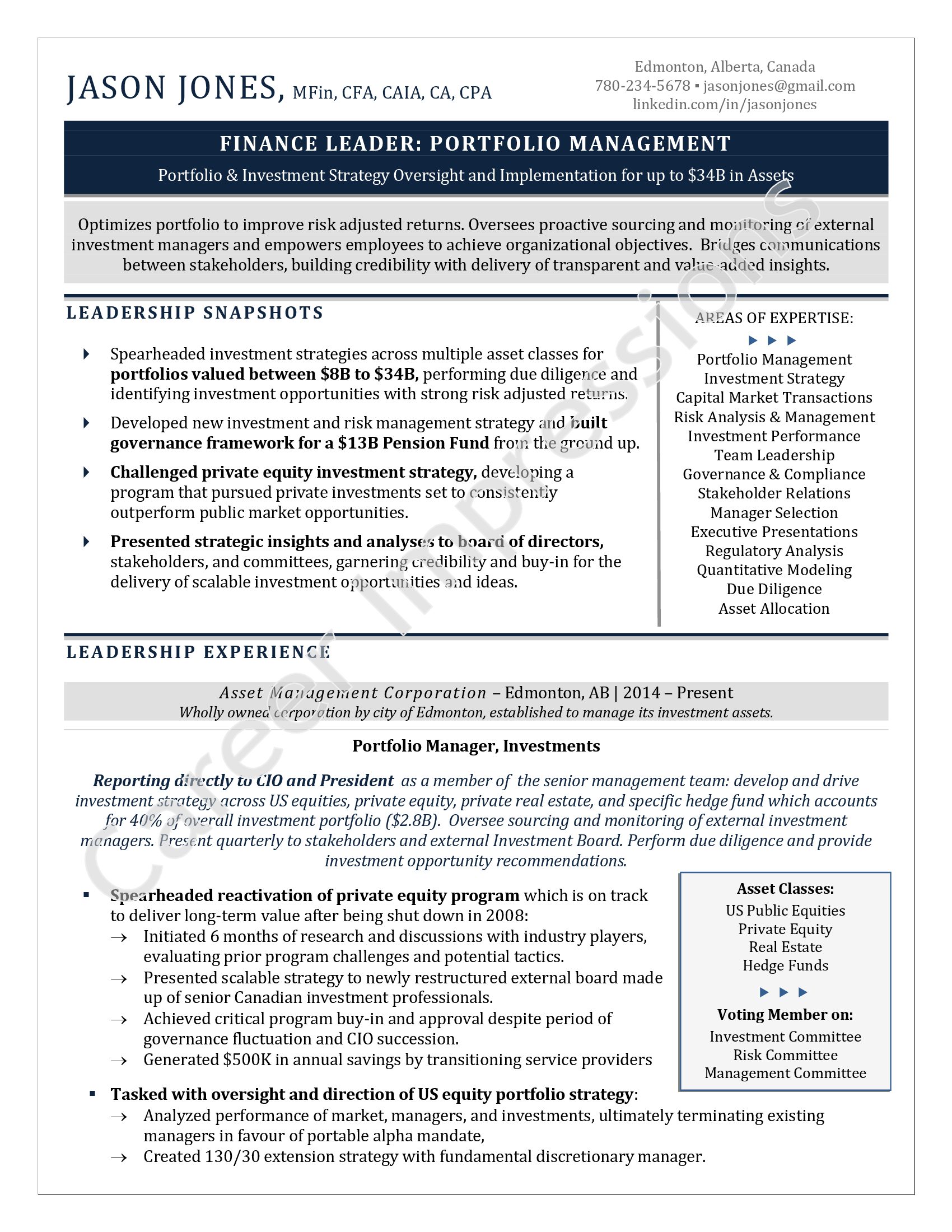 Combination / Hybrid Resume Format